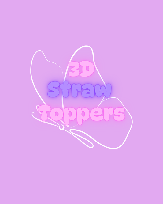 3D Straw Toppers
